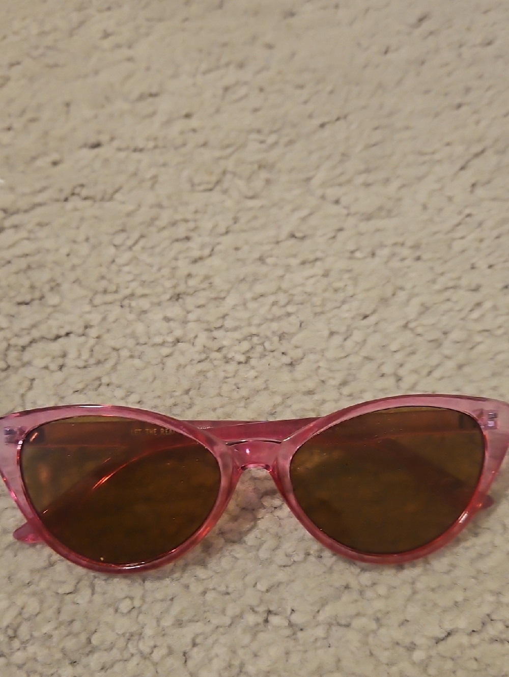 aerie Pink Cat-Eye Sunglasses with Amber Lenses